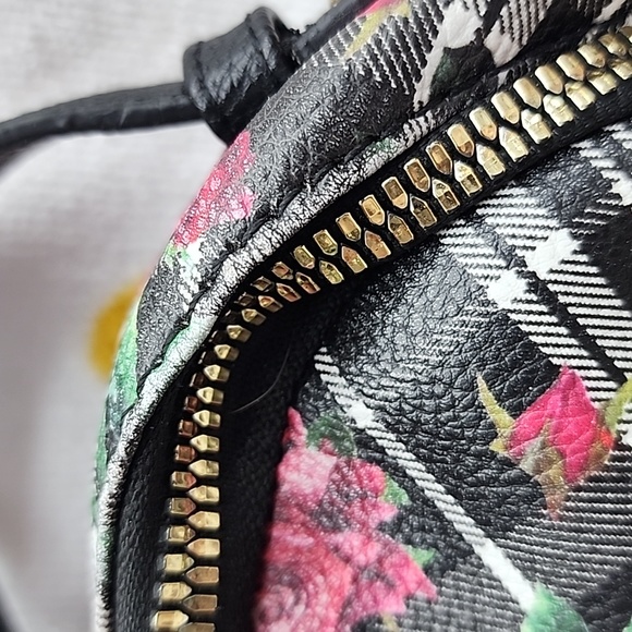 Altered Betsey Johnson Floral Dog Small Backpack Turned Crossbody Purse… - Picture 4 of 11